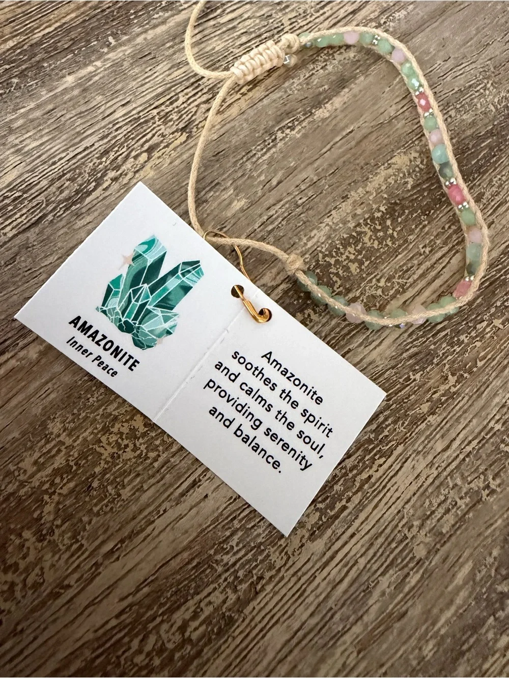Lotus and Luna Amazonite bracelet